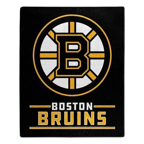 Boston Bruins NHL 50" x 60" Interference’ Raschel Throw Blanket Cover