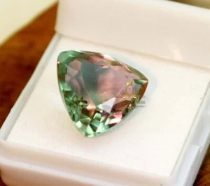 Piedra preciosa suelta que cambia de color 07 billones naturales con certificación de 13,75 quilates - Imagen 1 de 7