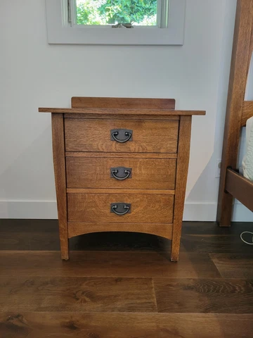 Stickley Harvey Ellis Three-Drawer Nightstand Cover