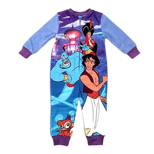 Boys Disney Aladdin All In One Micro Fleece Winter Age 18 M -5 Years PJ Nightwea - Picture 1 of 3