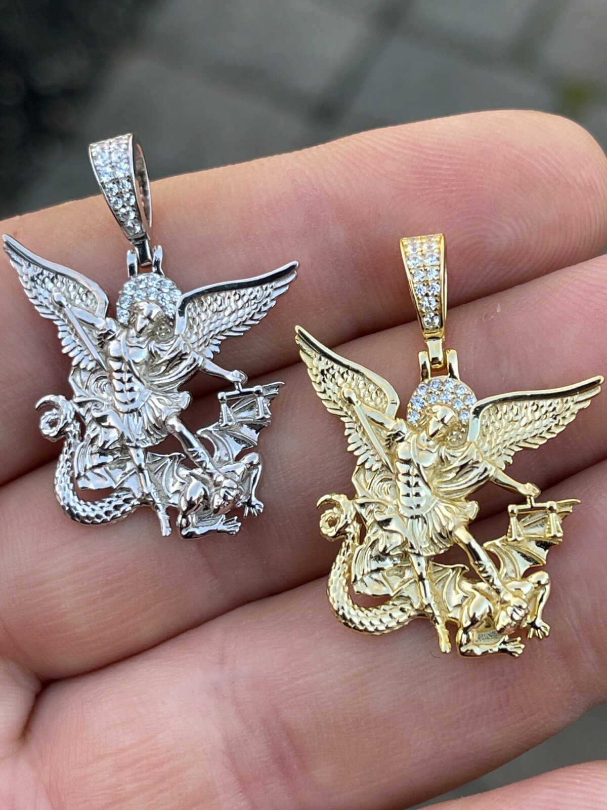 Gold Plated Saint Michael Archangel 