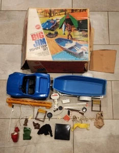 Vintage Mattel Big Jim Fishin' Trip Set with Box Super Super Rare Piece - Picture 1 of 14
