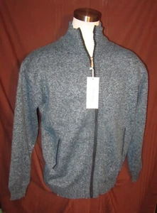 YeoKou Men’s Full-Zip Jacket, Green Speck, Cashmere, Cotton, Wool, Size 2XL, New - Picture 1 of 6