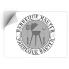 1 x Vinyl Sticker A5 - BW - BBQ Barbeque Master Chef Summer  #40233