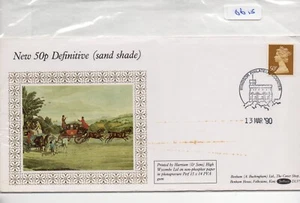 GB - First Day Cover (6615) 1990 new 50p Definitive - pmk Windsor - Picture 1 of 1