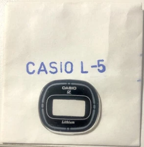 NOS New Casio L-5 Plexi Glass Plastic Crystal vintage watch reloj old stock - Imagen 1 de 1