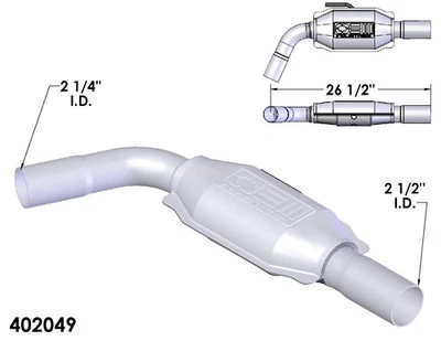 Catalytic Converter for 1989-1992 Chevrolet Camaro 5.0L V8 GAS OHV - Image 1 of 2