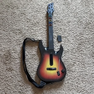 Untested PS3 Guitar Hero Red Octane Wireless Sunburst Guitar 95451.805 - Picture 1 of 11