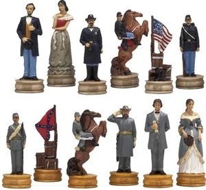 Juego de ajedrez de la Guerra Civil Americana - Imagen 1 de 9