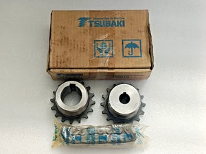 TSUBAKI SET ACCOPPIAMENTO PIGNONE CATENA RULLO CR5016 - Foto 1 di 10