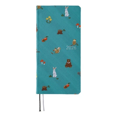 ほぼ日 Hobonichi Techo 2026 Weeks – Bow & Tie: In the Forest (English, Tall & Slim, ...
