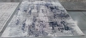 GREY / LT BLUE 9'-0" x 12'-0" Back Stain Rug, Reduced Price 1172777088 ALA777G-9 - Picture 1 of 4