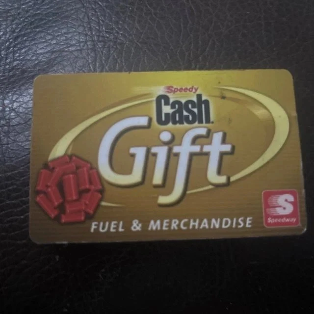 Tarjeta de regalo Speedway Gasolinera Logo Dorado Sin valor $ Coleccionable Foto 1 de 1