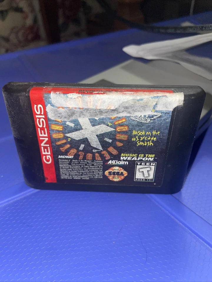Revolution X Sega Genesis Cart Only  - Image 1 of 1