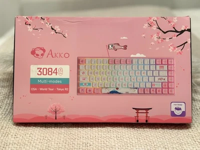 AKKO 3084 Tokyo R2 – Pink, Multi-Mode in Jelly Pink - Image 1 of 4
