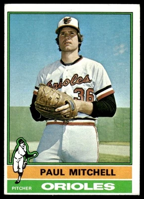 1976 Topps Paul Mitchell Rookie Baltimore Orioles #393 - Image 1 of 2
