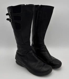 Botas de montar Keen Bern Baby para mujer 9,5 de cuero negro con hebilla cremallera lateral hasta la rodilla - Imagen 1 de 14