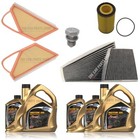 FOR BENTLEY CONTINENTAL GT 6.0 MK1 SERVICE KIT 13L 0W40 & AIR OIL CABIN FILTER