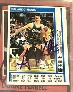 Greg Kite 1991-1992 Panini Album Sticker Signature Signed Autograph AUTO TTM - Picture 1 of 2