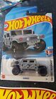 Hot Wheels ~ Humvee, Grey, Long Card.  Lots More Brand New H/W Models Listed!!