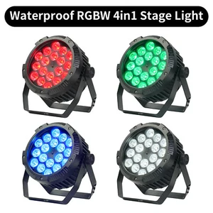 18X12W Wash Par Lights Stage Waterproof LED RGBW 4In1 Outdoor Effect DJ Up Light - Picture 1 of 11