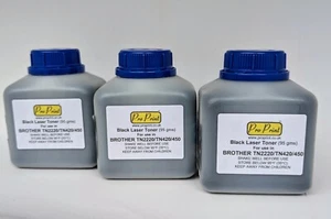 Recarga de tóner para Brother HL-2240 / HL-2240D / TN2220 3 botellas paquete múltiple - Imagen 1 de 4