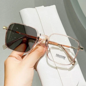 Big frame Transition Photochromic Reading Glasses Readers Sunglasses +0.5~4.0 AU - Picture 1 of 20