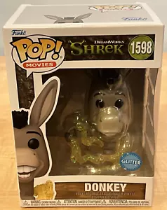 2024 Funko Pop! Movies DreamWorks Shrek Glitter Donkey #1598 - Picture 1 of 8