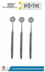 Dental Mirror Front Surface # 4 (Pack of 3) With Handles by Wise Instruments - Picture 1 of 1