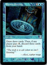 Rhystic Scrying Magic The Gathering Prophecy Card Light Play X1