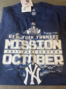 Nueva Camiseta Yankee 2011 Serie Mundial Majestic XL - Imagen 1 de 1