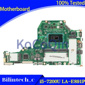 FOR ACER Aspire A515-51 Motherboard i5-7200U LA-E891P SR342 DDR4 - Picture 1 of 6