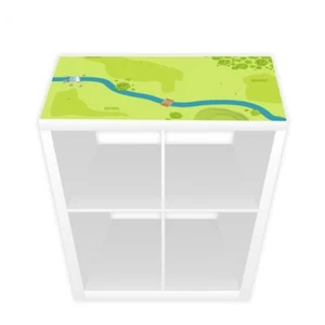 Lámina de juego para estantería KALLAX bosque y prado (muebles no incluidos) - Imagen 1 de 6