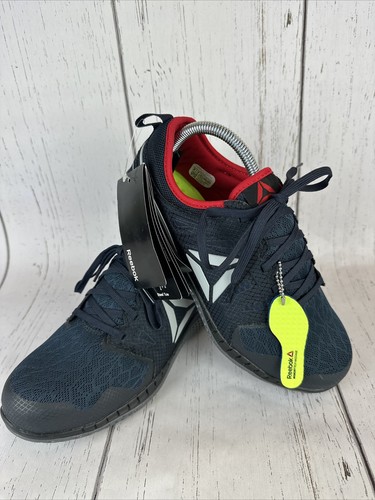 REEBOK ZPRINT WORK (NWT) Men's Sz US 8 in Navy Red Athletic Oxford