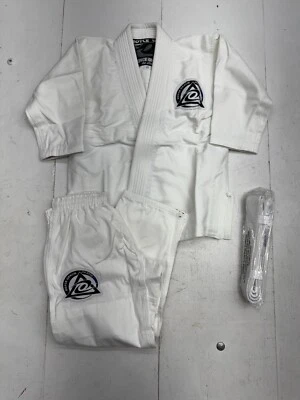 Royce Gracie Jiu-Jitsu BJJ Blanco Gi Kimono Parte Superior e Inferior MMA Niños Talla C0 Foto 1 de 4