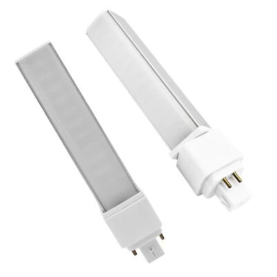 9w Gx24q 4-Pin Vertical LED Bulb 990 Lm 314° Free Rotable Flicker 3000k 2 PCS - Image 1 of 4