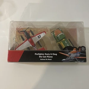 Disney Planes Fire Rescue Fire Fighter Dusty And Chug Die Cast Plane Open Box - Picture 1 of 6
