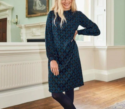 BODEN Christobel Shift dress size 18 reg back colour with floral pattern  --b60A - Image 1 of 4