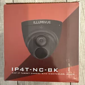 Illumivue IP4T-NC 4MP IP Turret Camera with NightColor Black - Picture 1 of 4