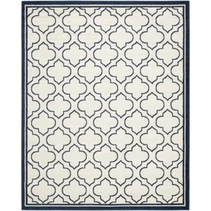 SAFAVIEH Amherst Collection AMT412M Ivory / Navy Rug - Picture 1 of 22