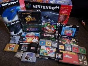 Nintendo64 Konsole mit Spielen verpackt sauber 18 Spiele 3 Controller selten Sammlung - Bild 1 von 24