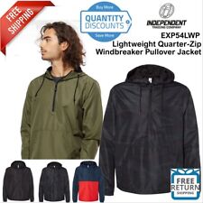 Independent Trading Lightweight Quarter-Zip Windbreaker Pullover Jacket EXP54LWP