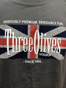 Camiseta Three Olives Gris Vodka Extra Grande Reino Unido Proximo Spirits - Imagen 1 de 12