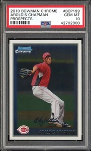 AROLDIS CHAPMAN 2010 BOWMAN CHROME PROSPECTS #BCP 199 PSA 10 RC - Picture 1 of 2