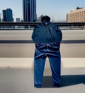 POLO RALPH LAUREN PERFORMANCE 2PC SWEATSUIT SLIM FIT NAVY-BLUE MENS SIZE XXL - Picture 1 of 10