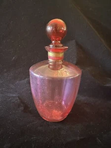 Vintage Cranberry Glas Dekanter Flasche 8" - Bild 1 von 4