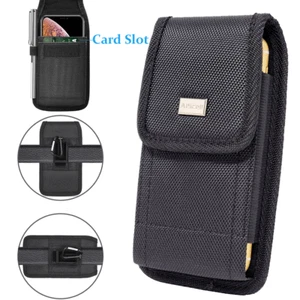 Cell Phone Holster Rugged Carrying Case Wallet Pouch w/ Metal Belt Clip(3 sizes) - Picture 1 of 37