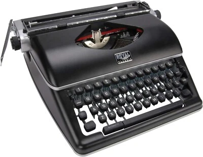 Royal Classic Retro Manual Typewriter in Black - Image 1 of 4