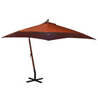 Parasol With  Terracotta 3X3 M Solid Fir Wood C6v9