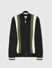 Pretty Green Tilby Knit Track Top - Black Size M *Rrp £120